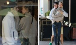 Mới thổ lộ háo hức muốn có con, Hailey Baldwin đã được Justin Bieber cưng nựng ngay trên phố
