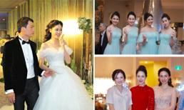 Á hậu Thanh Tú tình tứ bên chồng doanh nhân 40 tuổi trong hôn lễ được thắt chặt an ninh