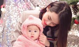 Tú Vi - Văn Anh lần đầu khoe gương mặt chính diện của con gái 8 tháng tuổi