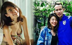 Bạn gái tuyển thủ Thái Lan khoe vòng một căng đầy trong ngày đội nhà bị loại