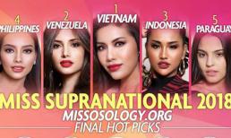 Trước chung kết, Minh Tú được chuyên trang sắc đẹp dự đoán sẽ trở thành Hoa hậu Siêu Quốc gia 2018