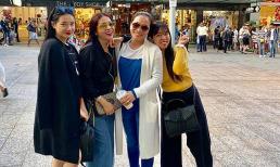 Khổ như Nhã Phương, muốn khoe ảnh cùng hội chị em nên nghĩ cách giấu bụng 'bất lực' thế này