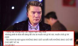 Đàm Vĩnh Hưng kêu gọi các nghệ sĩ cùng nhau 'trừng trị' anti-fan