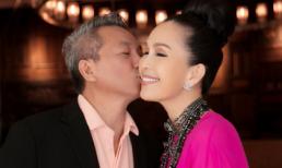 Chồng 'Nữ hoàng ảnh lịch' Diễm My tình tứ hôn má vợ ngày sinh nhật