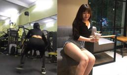 Bạn gái thủ môn Văn Lâm chia sẻ bài tập làm đẹp thực hiện tại nhà