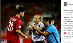 CĐV Malaysia hùa nhau 'tấn công' tài khoản cá nhân trung vệ Duy Mạnh