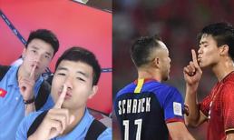 Một loạt biểu cảm 'nâng 1 ngón tay', các cầu thủ Việt Nam khiến dân mạng bàn tán xôn xao tìm lời giải