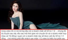 Thư Dung lên tiếng giải thích về 1 tỉ đồng mà doanh nhân sẽ hỗ trợ khi nói chuyện hợp nhau