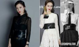 Angelababy diện đồ ren xuyên thấu táo bạo nhưng lại đụng hàng phụ kiện với Ngô Cẩn Ngôn, Tần Lam