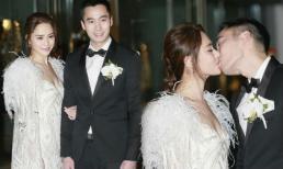 Chung Hân Đồng khóa môi ông xã bác sĩ trong hôn lễ ngập tràn hoa tươi tại khách sạn 5 sao