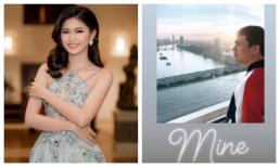 Không hiểu động lực nào khiến Á hậu Thanh Tú lần đầu khoe ảnh cận mặt chồng đại gia