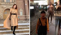 Hồ Ngọc Hà khoe dáng đẹp là thế nhưng Subeo vẫn được chú ý hơn cả nhờ biểu cảm siêu đáng yêu