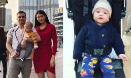 Con trai lai Tây của Kha Mỹ Vân lần đầu đi du lịch Dubai cùng bố mẹ