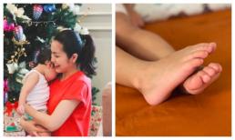 Chỉ khoe đôi chân con trai, Hà Tăng đã khiến dân mạng xúc động