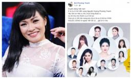 Phương Thanh được cho là bóng gió khi bị xếp ngang hàng Uyên Linh trên poster, sao Việt đồng loạt lên tiếng bênh vực