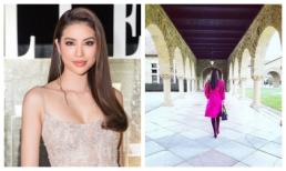 Phạm Hương lại gây chú ý khi khoe thân hình thon gọn dù giấu mặt