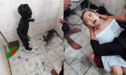 Hình ảnh bé trai lấm bùn đen và phi vụ giải cứu 'hot' nhất mạng xã hội tối thứ Hai