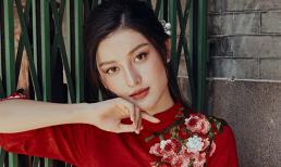 Á hậu Huyền My khác lạ trong bộ ảnh áo dài đón Tết