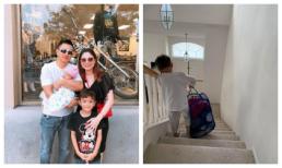 Yêu thương cưng chiều hết mực, Thanh Thảo vẫn để con trai nuôi 7 tuổi tự xách giỏ quần áo to hơn người đi giặt