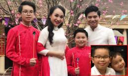 Mới ngày nào còn là bé con, hai cậu ấm nhà 'Thị Mầu' Thu Huyền và ca sĩ Tấn Minh đã lớn phổng phao 