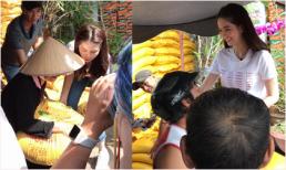 Ngọc Trinh về quê nhà Trà Vinh phát quà từ thiện cho người nghèo