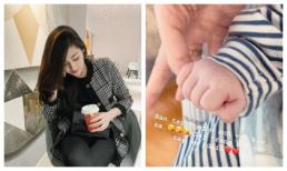 Á hậu Tú Anh tiếp tục hé lộ hình ảnh quý tử đầu lòng sau thời gian bí mật sinh nở