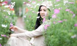 Hoa hậu Giáng My đầy mơ mộng trong khoảnh khắc khi đất trời chuyển sang xuân