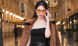 Ngọc Trinh phủ hàng hiệu từ đầu tới chân, sải bước ở kinh đô thời trang Milan