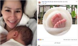 Diễn viên Thân Thúy Hà khoe hình ảnh đầu tiên bên con thứ 2 mới sinh