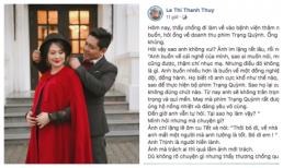 Thanh Thuý thương chồng vì bị bạn chơi xấu