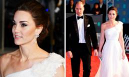 Công nương Kate Middleton đẹp đẳng cấp với đầm lệch vai bên Hoàng tử William trên thảm đỏ “Oscar Anh Quốc”
