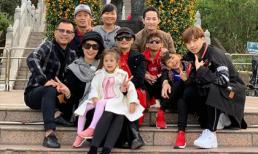 Hoa hậu Hà Kiều Anh cùng gia đình du xuân, lễ Phật đầu năm ở Hong Kong