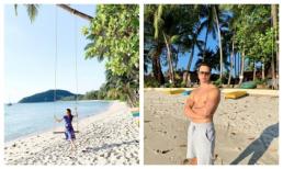 Trong khi Cường Đô la đưa Đàm Thu Trang đi Đà Lạt, Hà Hồ cùng Kim Lý vi vu Thái Lan tận hưởng kì nghỉ