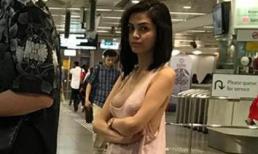 Đi rút tiền không mặc nội y, chỉ 'hững hờ' lớp áo mỏng, cô gái nổi như cồn trên MXH