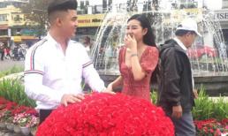 Sự thật việc Lê Âu Ngân Anh được một chàng trai tặng hoa khủng trước ngày Valentine