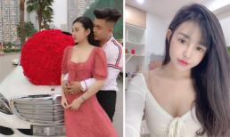 Cận cảnh nhan sắc của cô gái bị nhầm là Lê Âu Ngân Anh khi được bạn trai tặng hoa khủng vào dịp Valentine