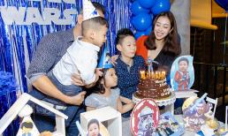 Jennifer Phạm làm sinh nhật cho con trai Bảo Nam trước khi lên đường sang Úc công tác