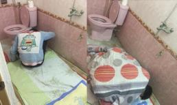 Uống rượu say quên trời đất, anh chàng được hội anh em 'hộ tống' vào toilet cùng chăn chiếu rồi ngủ luôn đến sáng