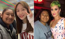 Fan girl 'may mắn nhất hệ mặt trời' khi được chụp chung với nhiều người nổi tiếng từ Đông sang Tây