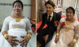 Cô dâu kém sắc đeo vàng trĩu cổ, nhìn ngoại hình chú rể ai cũng kinh ngạc