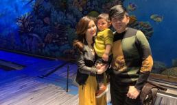 Vợ chồng Đan Trường ton sur ton mừng sinh nhật 2 tuổi của con trai