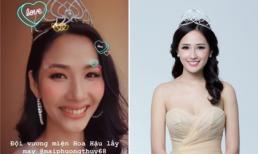 Hoàng Thùy mượn vương miện của Mai Phương Thúy để… đội lấy may mắn