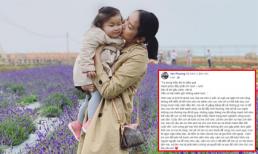 Bà xã Lam Trường viết tâm thư xúc động trong ngày con gái tròn 2 tuổi