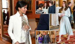 Bị chỉ trích chơi trội, Công nương Meghan chọn đồ 'biết điều' hơn khi dự sự kiện cùng chị dâu Kate