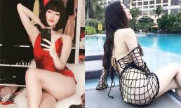 Kiên trì tập gym, Khánh My đã được 'gia nhập' hội mỹ nhân có vòng ba 'khủng'