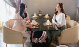 Chẳng còn là đồn đoán, Á hậu Thanh Tú lộ bụng bầu lớn khi đi ăn cùng chị gái