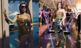 Huyền Baby diện bodysuit gần 14 triệu, đụng hàng với Hà Hồ