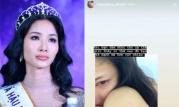 Hoàng Thùy đăng ảnh tóc xõa rối mệt mỏi, khóc đỏ hoe mắt khiến fans lo lắng