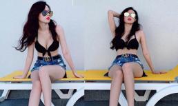 Cuối cùng Midu cũng đã lại diện bikini khoe vòng một gợi cảm thế này