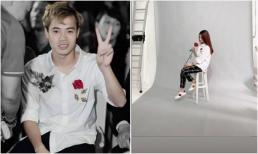 Diện áo đôi thêu hoa hồng cùng bạn gái và biểu cảm ngượng ngùng, Văn Toàn khiến fans nữ 'ngất lịm'